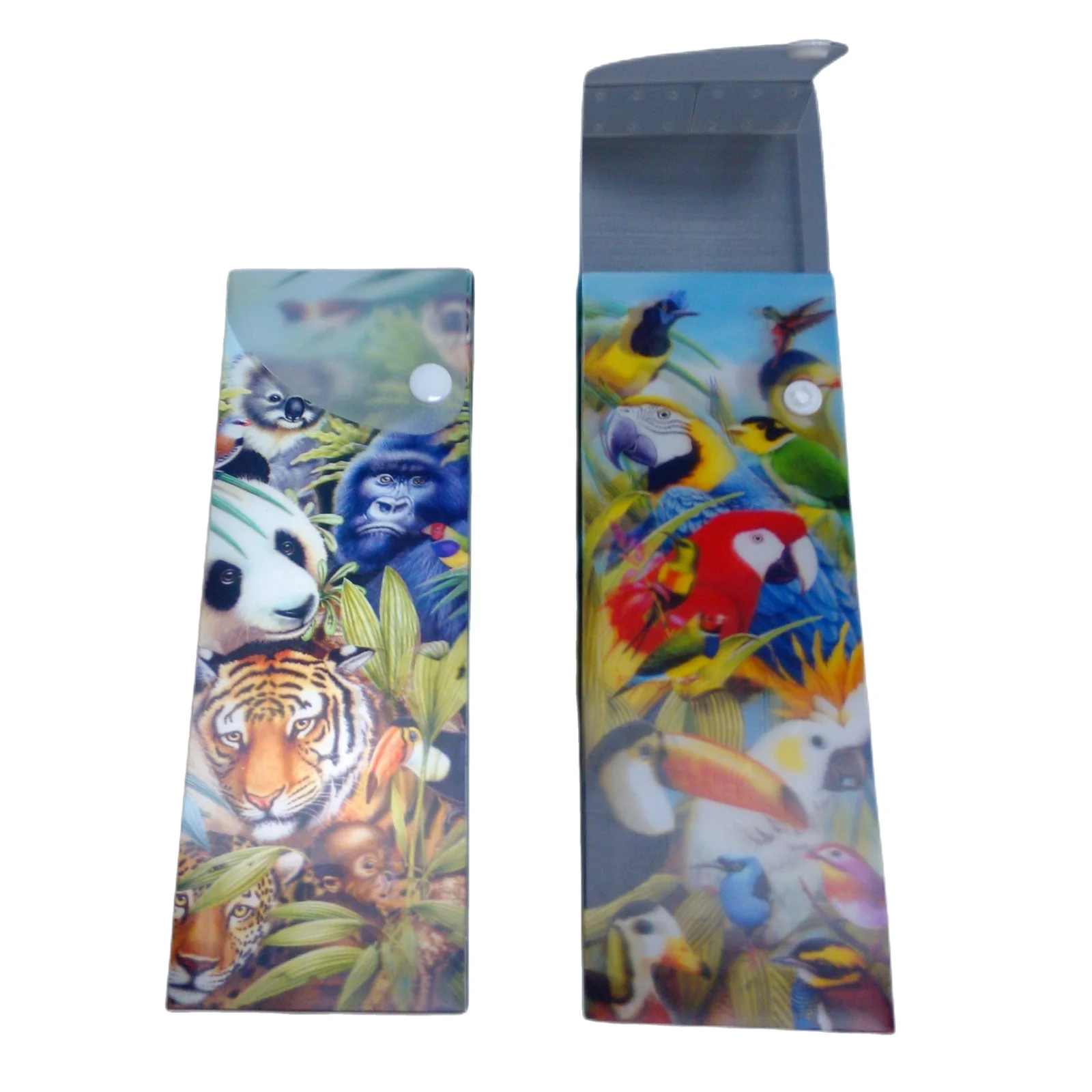 Novelty 3D sliding pencil box pencil case PET Lenticular Sheet 3D Picture lenticular poster 3D lenticular card postcard sticker