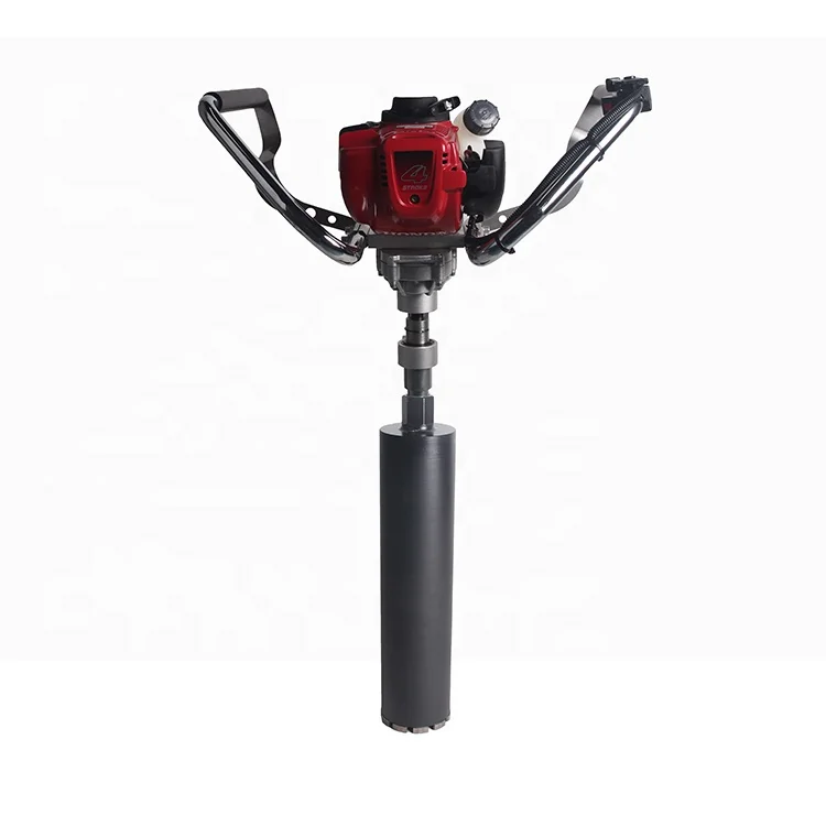 Hand held gasoline powered core drill with EPA