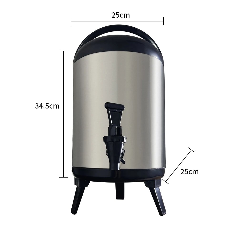 Stainless Steel milk Tea Barrel 8l hot And Cold Milk Tea Bucket Milk Tea Bucket