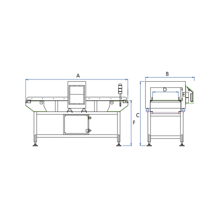 Hot Selling Industrial Metal Detector Ground Scanner Gold Metal Detector Metal for Snack Food Industry Price