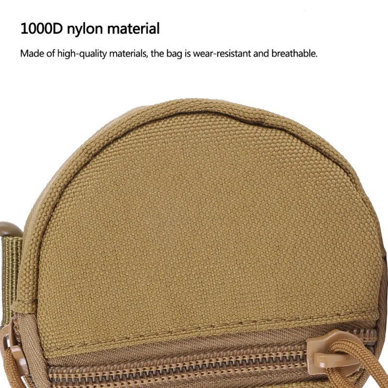 Outdoor Coin Wallet Little Coin Case Portable Small Wallet Key Storage bags Tactical Pouch Coin Pocket Zipper