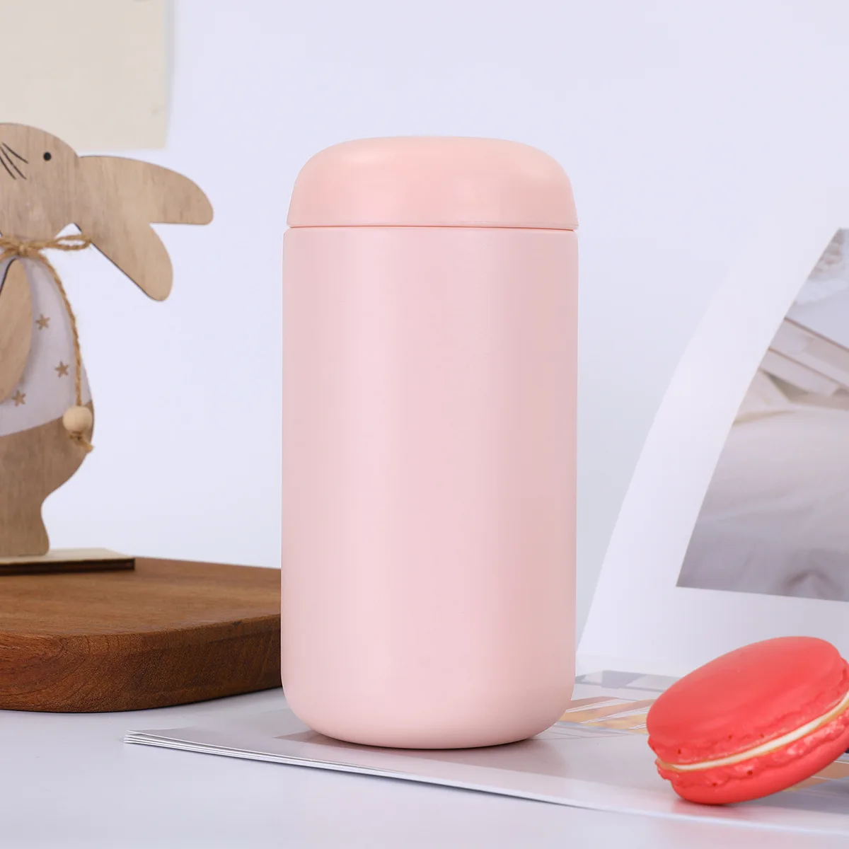 304 Stainless Steel Coffee Thermos Cup Ceramic Inner Liner 400ml Coffee Cup Portable to Carry Out