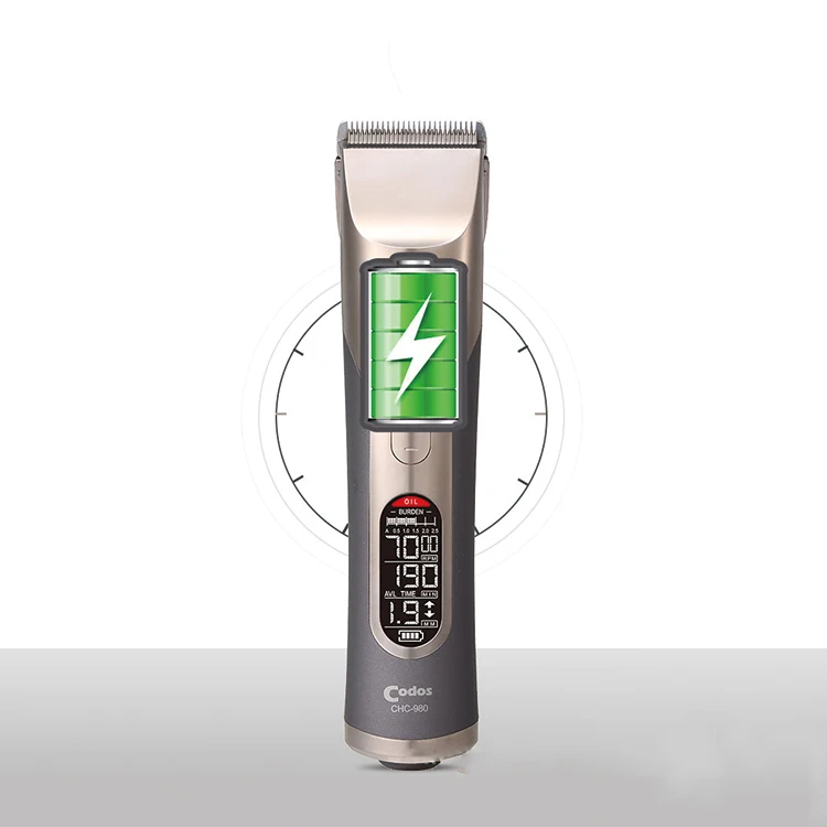 CODOS CHC-980 electric hair clipper professional rechargeable cordless trimmer LED display hair clip