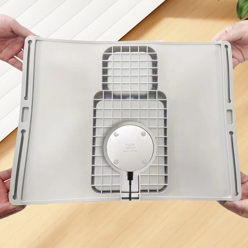 Silicone Detachable And Easy-to-clean Non-slip Sofa Armrest Coasters Allow Wireless Charging Of Mobile Phones