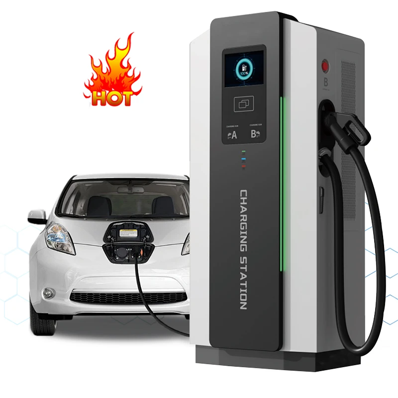 High Quality 120KW CCS2 EV Charger Direct Factory Sale New Energy DC Fast Charging Station for Commercial Use Wholesale EV Cars