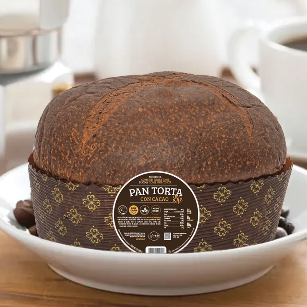 Deluxe Cocoa Sponge Cake - Low-Carb, High-Protein, Rich in Fiber - Indulge in Unique Intense Flavor for a Healthy Treat