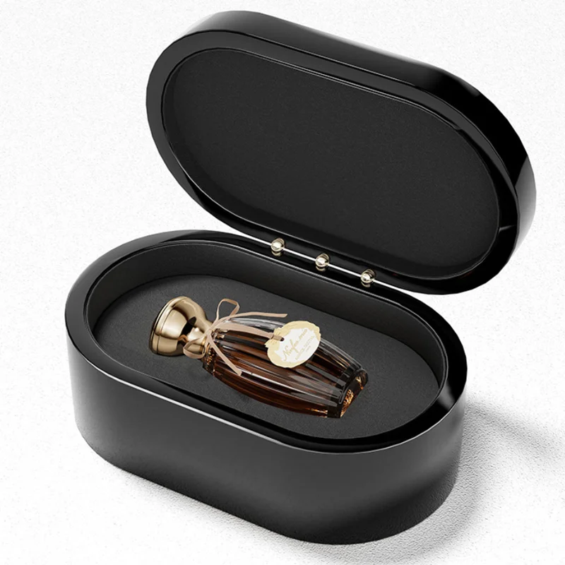 Модная упаковка Косметика переносная маленькая овальная ручная работа, личная забота, деревянная матовая парфюмерная деревянная коробка