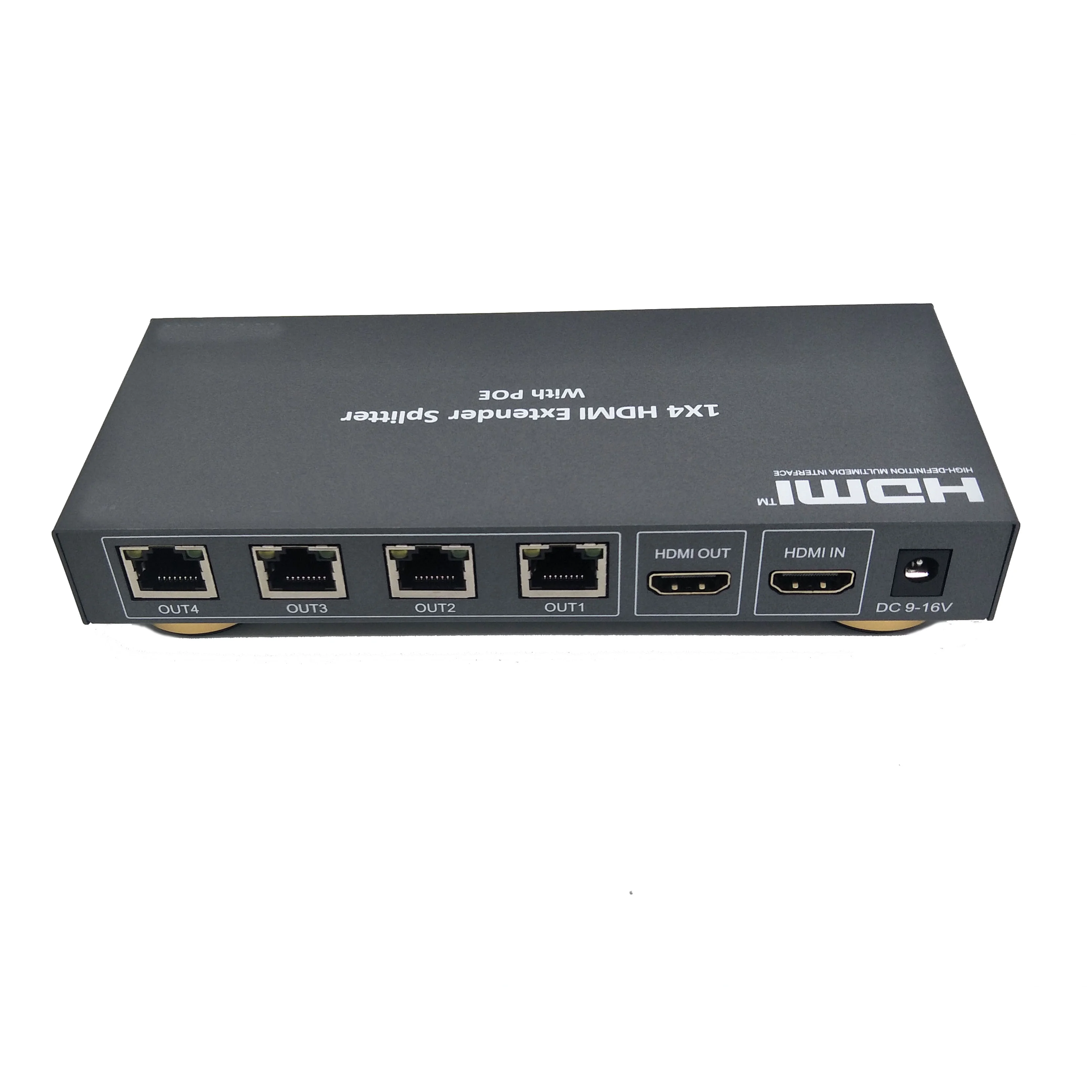 HDMI-разветвитель 1X4, 4 порта, HDMI-разветвитель на Cat6 Ethernet до 50 м, фута