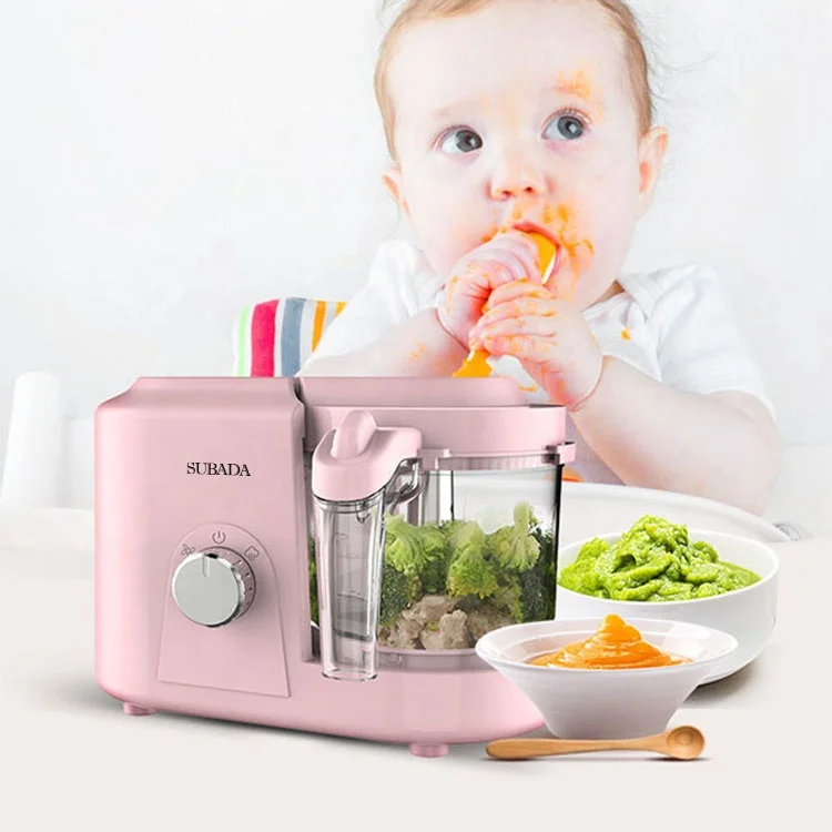 Low MOQ Baby Food Processor glass Private Label Blender Juicer Steamer Food Processor Auto Cooking Baby Food Maker