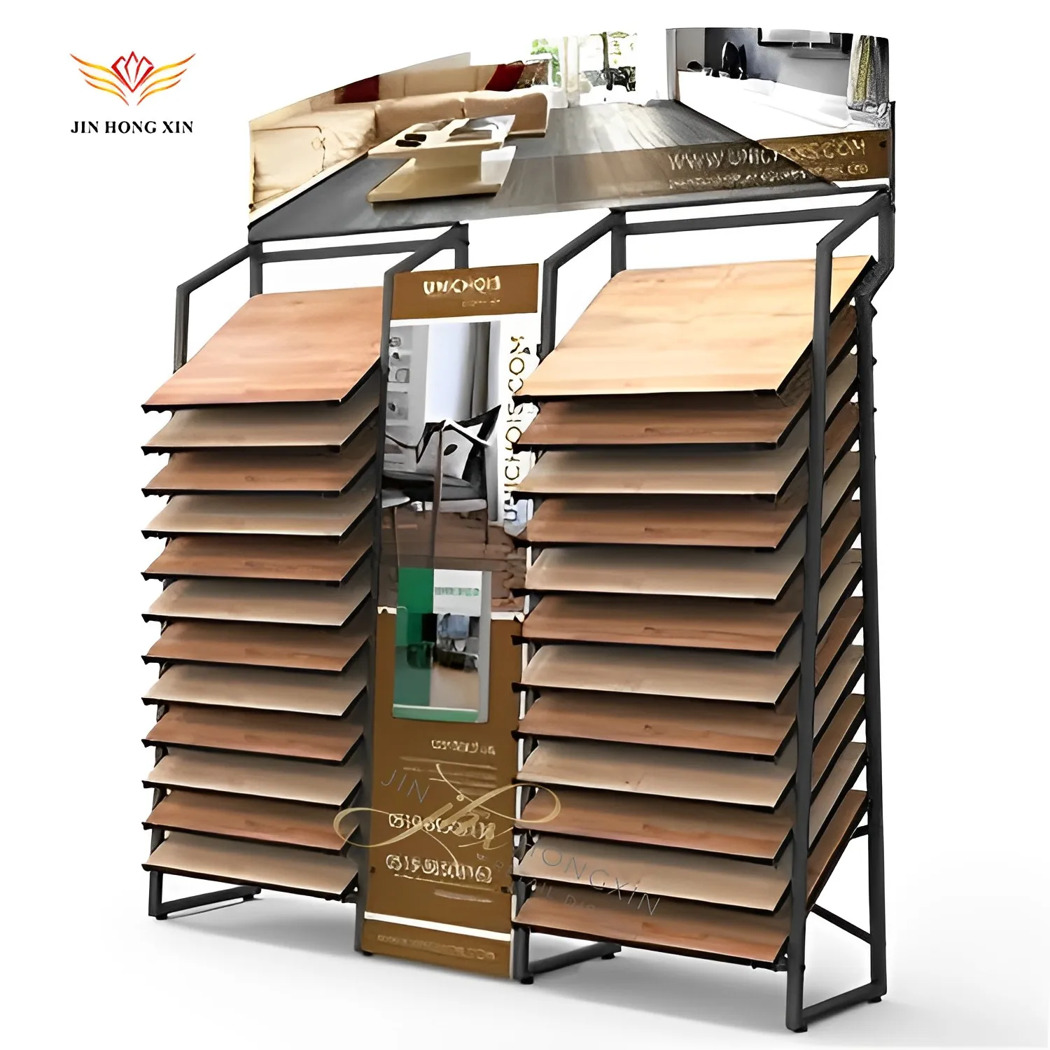 china manufacturer ceramic tile sample rack, metal holder glazed brick, display stands for tiles