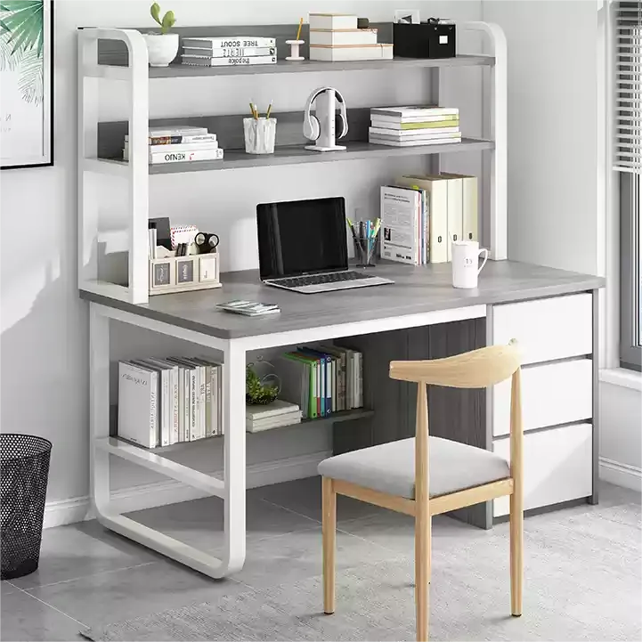 Custom Working Computer Wooden Desk Modern Design Home Study Workstation Table Mdf Office Furniture Manufacturer