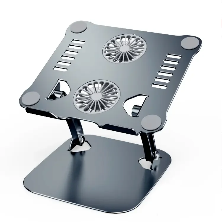 New Gaming Laptop Cooler Stand Holder Adjustable Notebook Stand Aluminum Laptop Stand with Cooler Fan