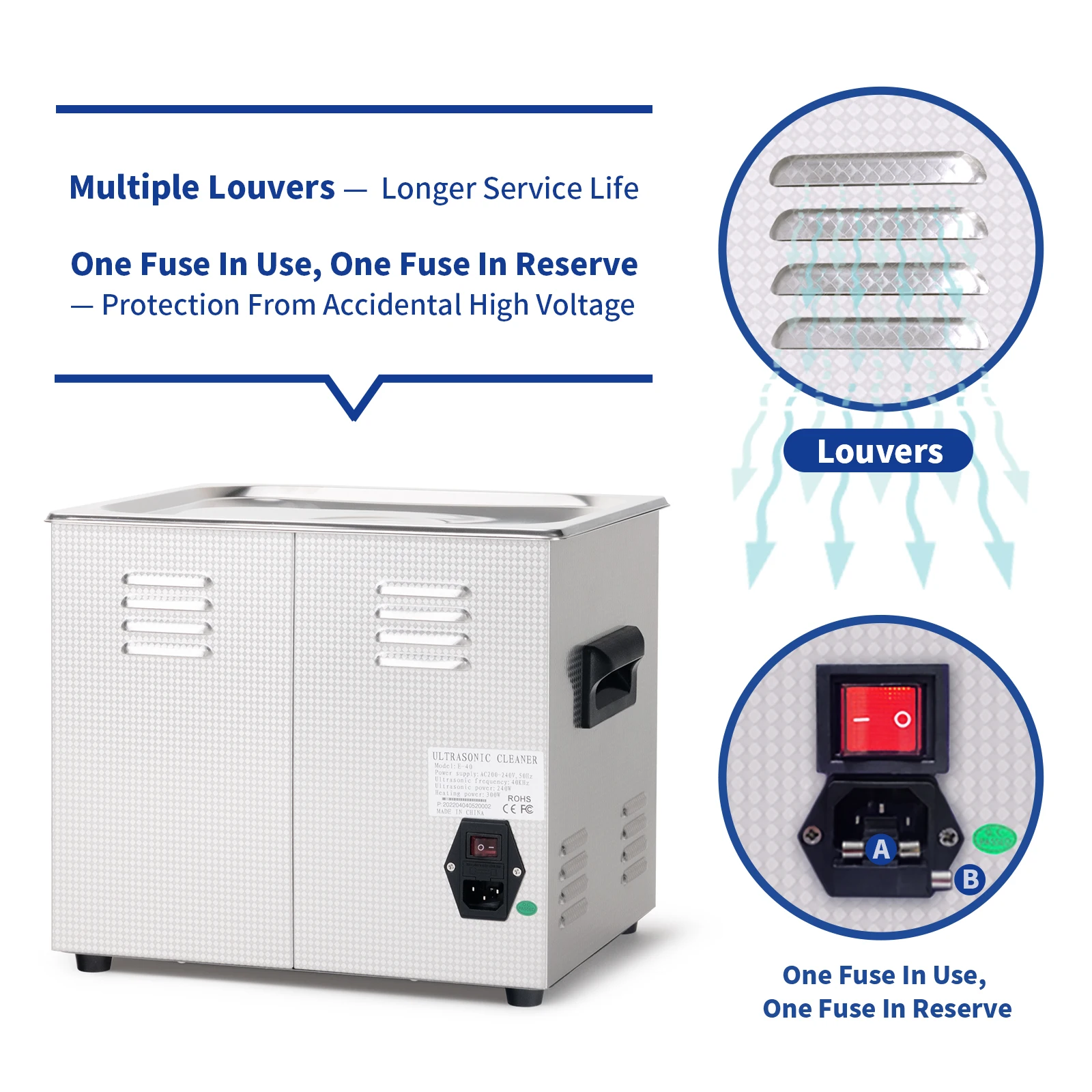 Ultrasonic Cleaner - 6.5L Ultrasonic Carburetor Cleaner,Sonic Cleaner,Ultrasound Gun,Lab Tool,Carburetor,Parts Cleaning Machine