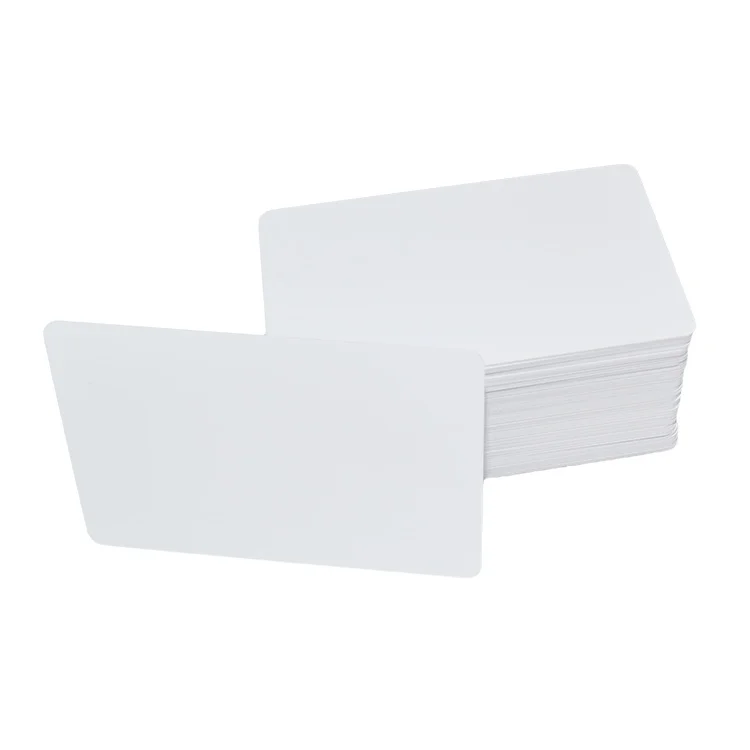 Индивидуальные деловые открытки, белые пластиковые печатные открытки из ПВХ