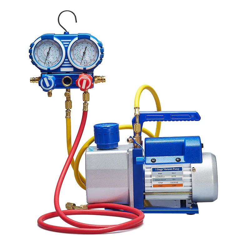 Китай 4/3. RS-1.5 вакуумный насос 5CFM и BZ-1Refrigerant манометр коллектора