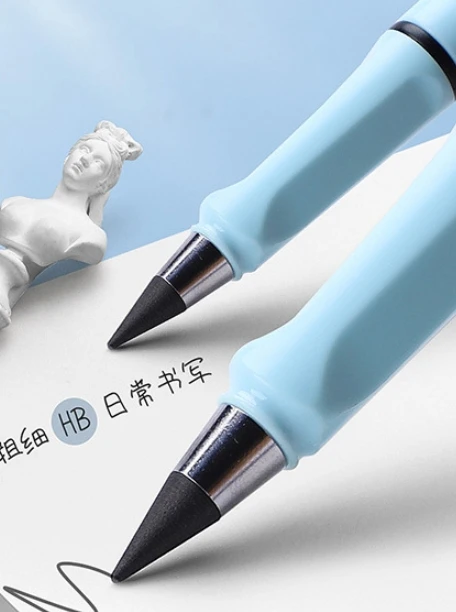 Eternal Pen Endless Pencil Inkless Pencil Everlasting Replaceable Head Magic Pen Erasable Non Sharpening Pencils