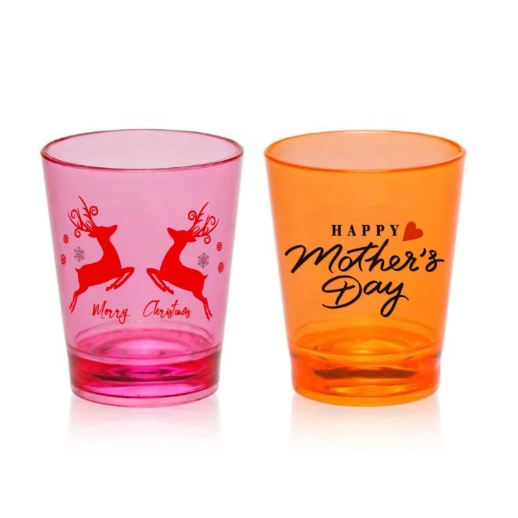 6pcs Set Customized Color Decals Logo Blanks Shot Cup Glasses Mexican Tequila Espresso Coffee Bar Supplies