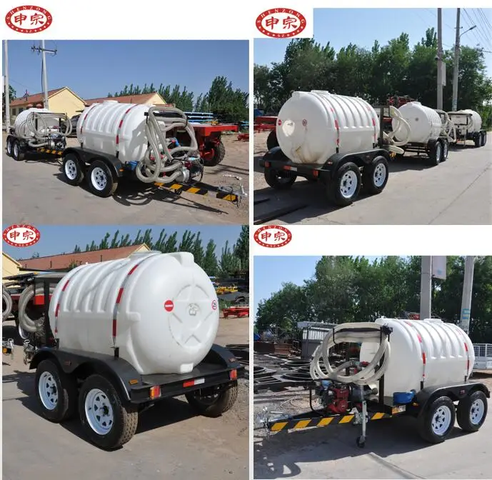 3000 liter car transport tandem axle water tank trailer for sales