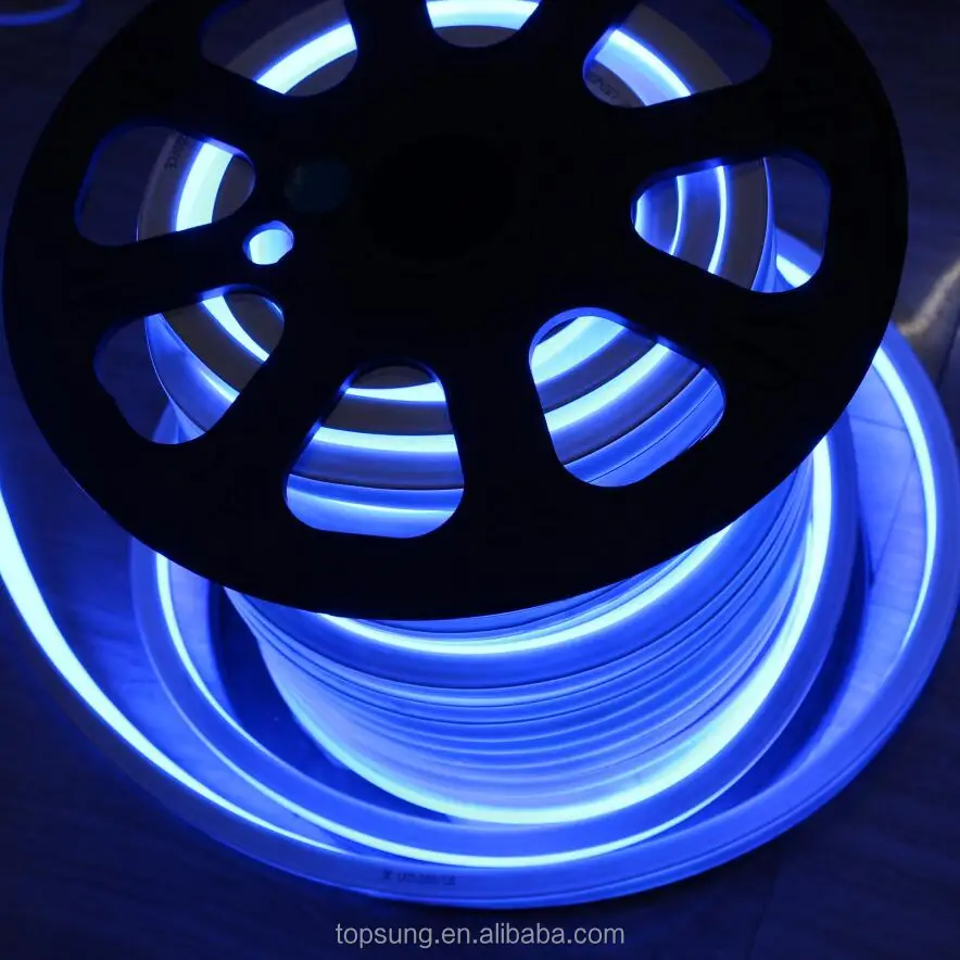 5050 waterproof cinta led navidad 120 led flexible neon led tubes 1616 blue 220v christmas led neon light