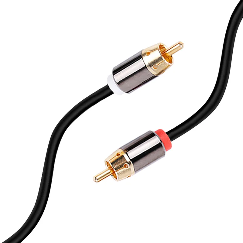 HOT selling 24K Gold Plated Coaxial Digital Audio Cable RCA TO RCA Cable Male to Male 1M 1.5M 2M	 OEM