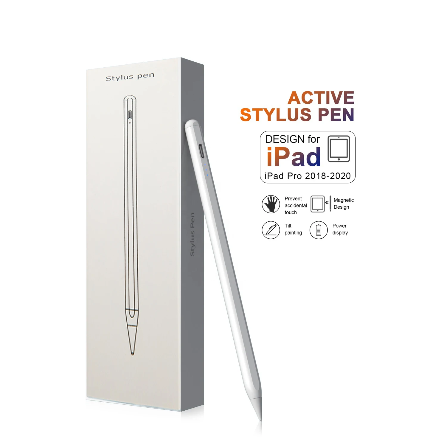 SUN ZERO Easy to use tablet pencil stylus tablet with stylus pen built in pencil for iPad with palm rejection digital pen