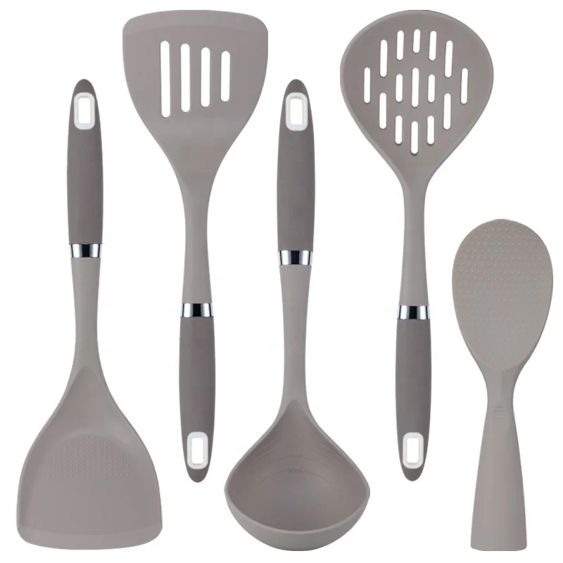 ilicone Cooking Tools Kitchen Utensil Set kitchen utensils set with long handle ladle heat resistant kitchen accessories