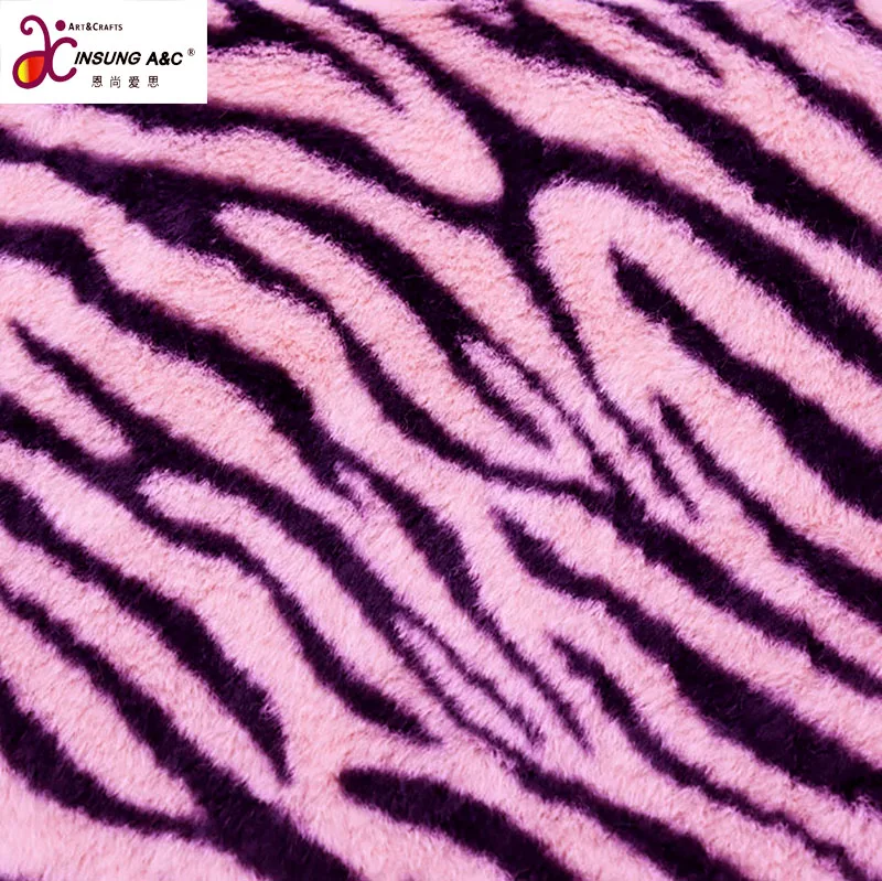 Hot Sale Soft  Make-to-order Printed Artificial Rabbit Fur Fabric for Soft Cover