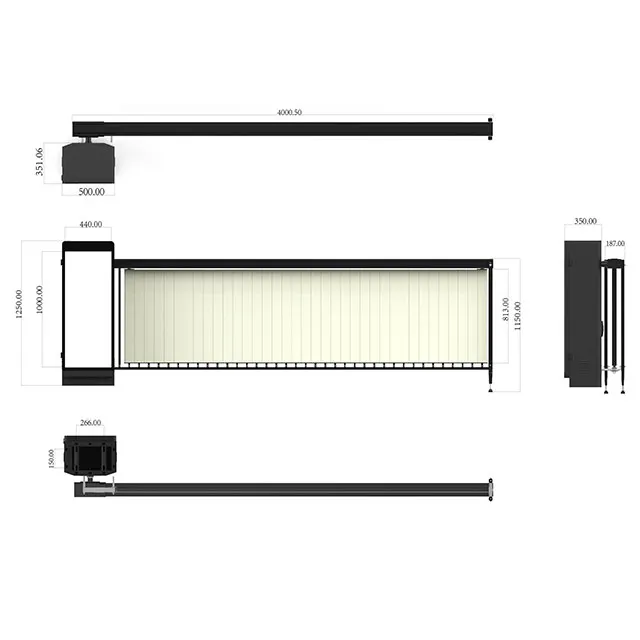 Anxia Traffic Advertising Boom Barrier Gate for Community Parking Lot Advertisement and Access Control