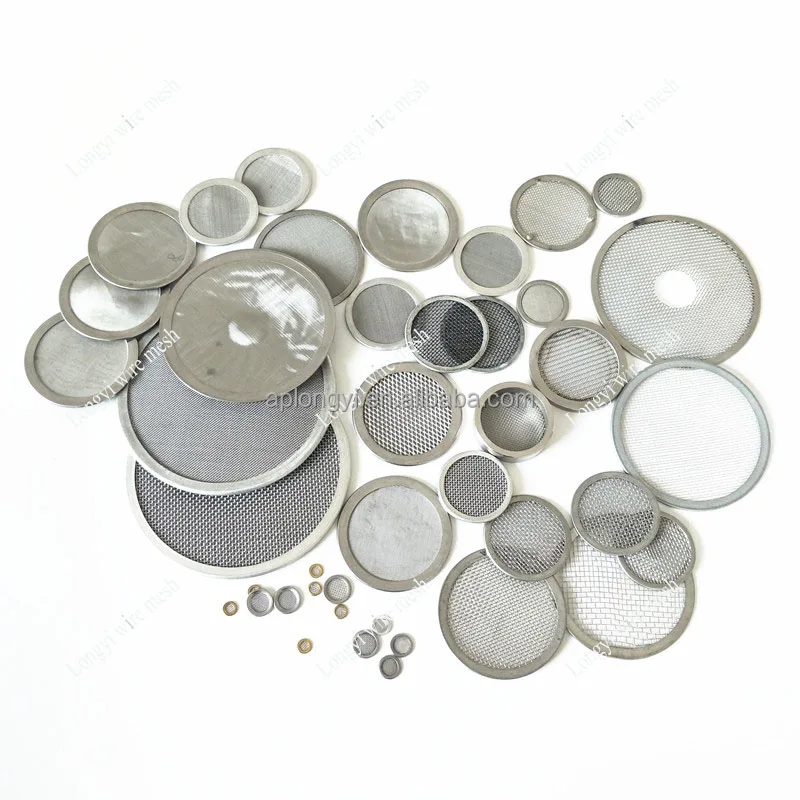 Round shape screen 80 100 120 mesh 180um 150 120 micron stainless steel dust filter mesh