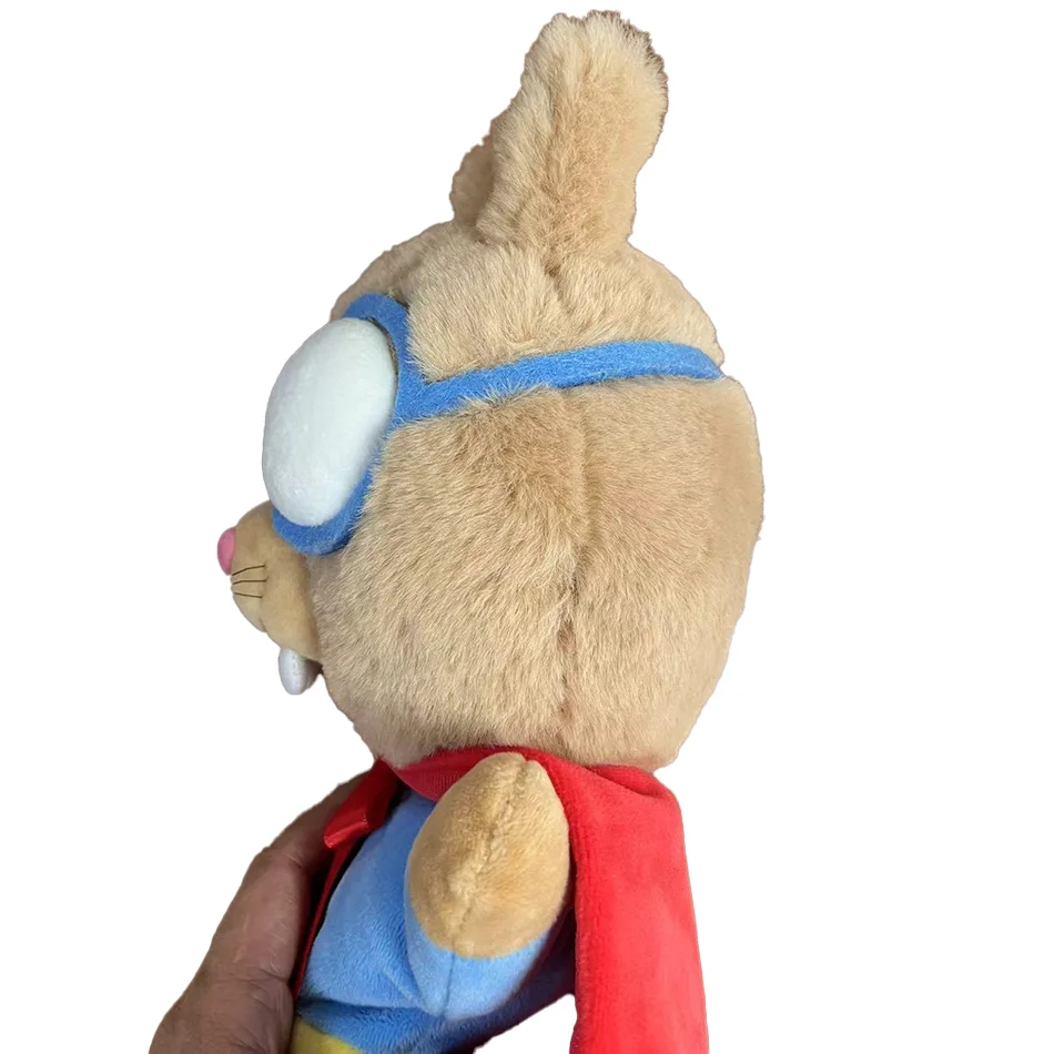 Blue glasses red cape squirrel doll
