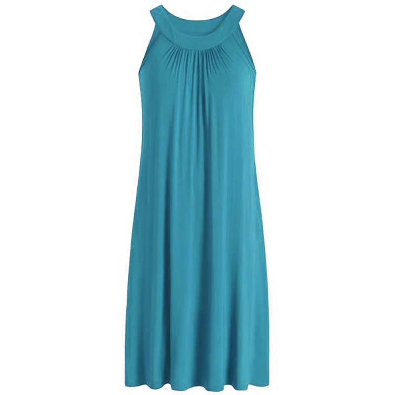 Ночная сорочка из бамбука для женщин, одежда для сна без рукавов, легкая женская ночная сорочка из бамбуковой вискозы без рукавов с карманами