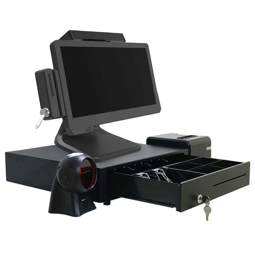 Терминал системы POS punto de venta touch caisse enregistreuse android pos complet avec imprimante