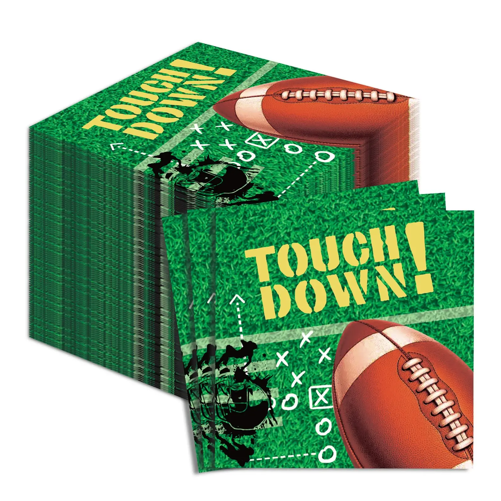 Football party Super Bowl Disposable printed airlaid paper dinner wedding cocktail napkin tissue paper