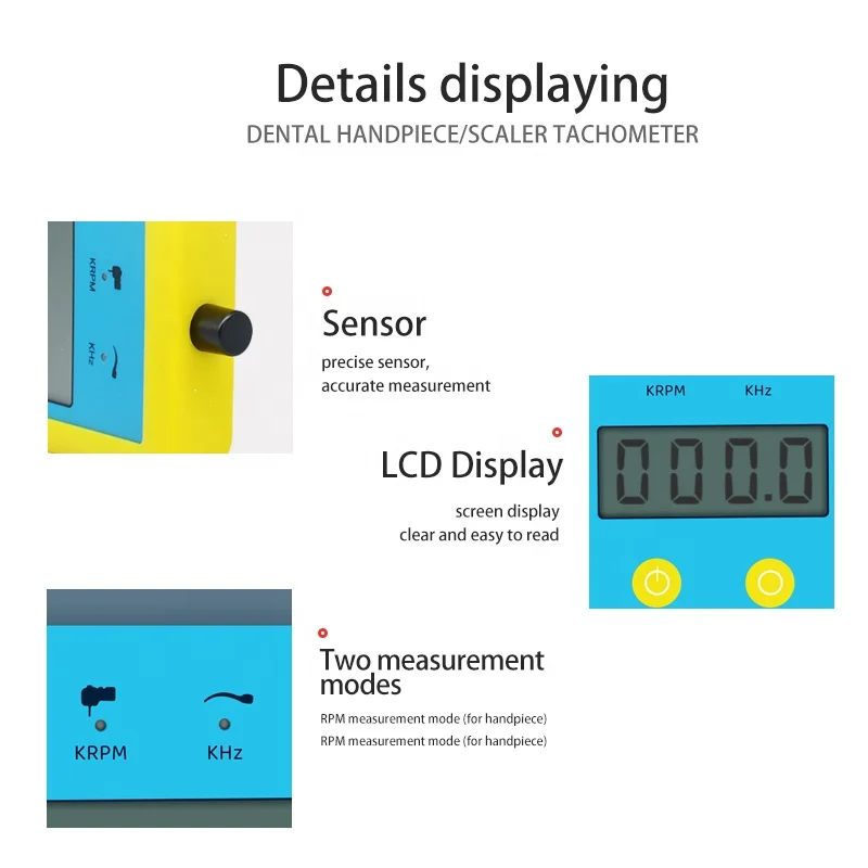 Measuring Device for Dental High and Low Speed Handpiece Handpiece Speedometer