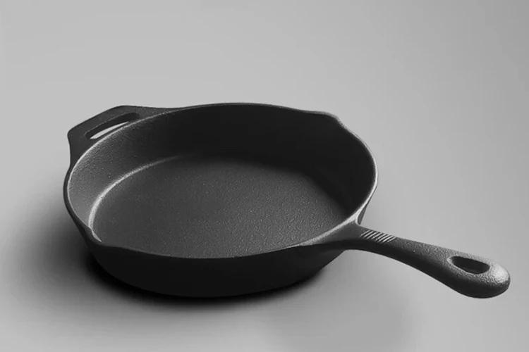 
Hot sale multiple customized sizes available professional restaurant cast iron preseasoned skillet frying pan cookware set 