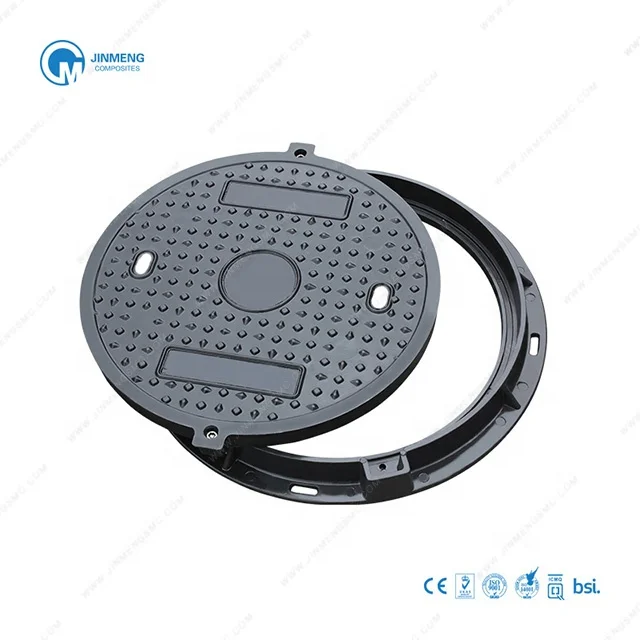 gas petroleum trailer manhole cover polymer SMC Composite Gully Grate with hinge