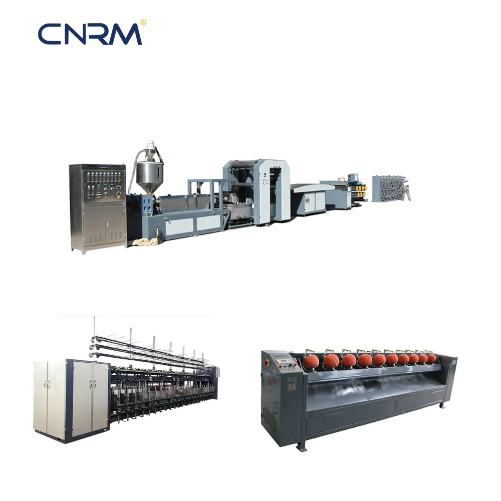 PP raffia шаровая производственная линия от экструдера twister и моталки мяча