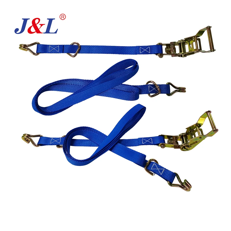 JULI Ratchet Tie Down 1T ISO Certified High Strength Cargo Lashing Belt Tensioner for Towing and Lifting
