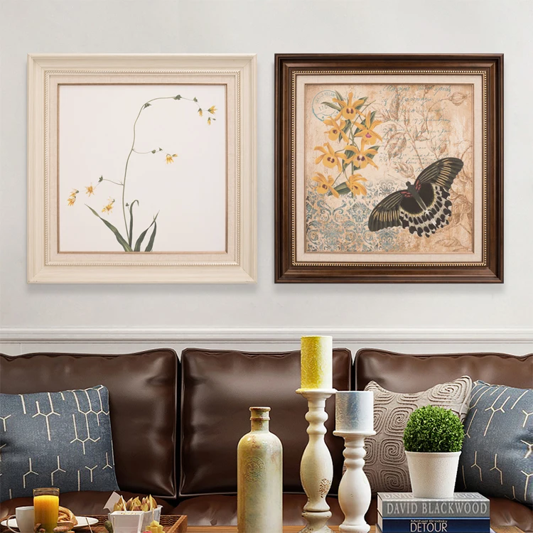 HOFINE Customized wall art decor home decoration piec canvas American characters landscape oil painting plastic frame