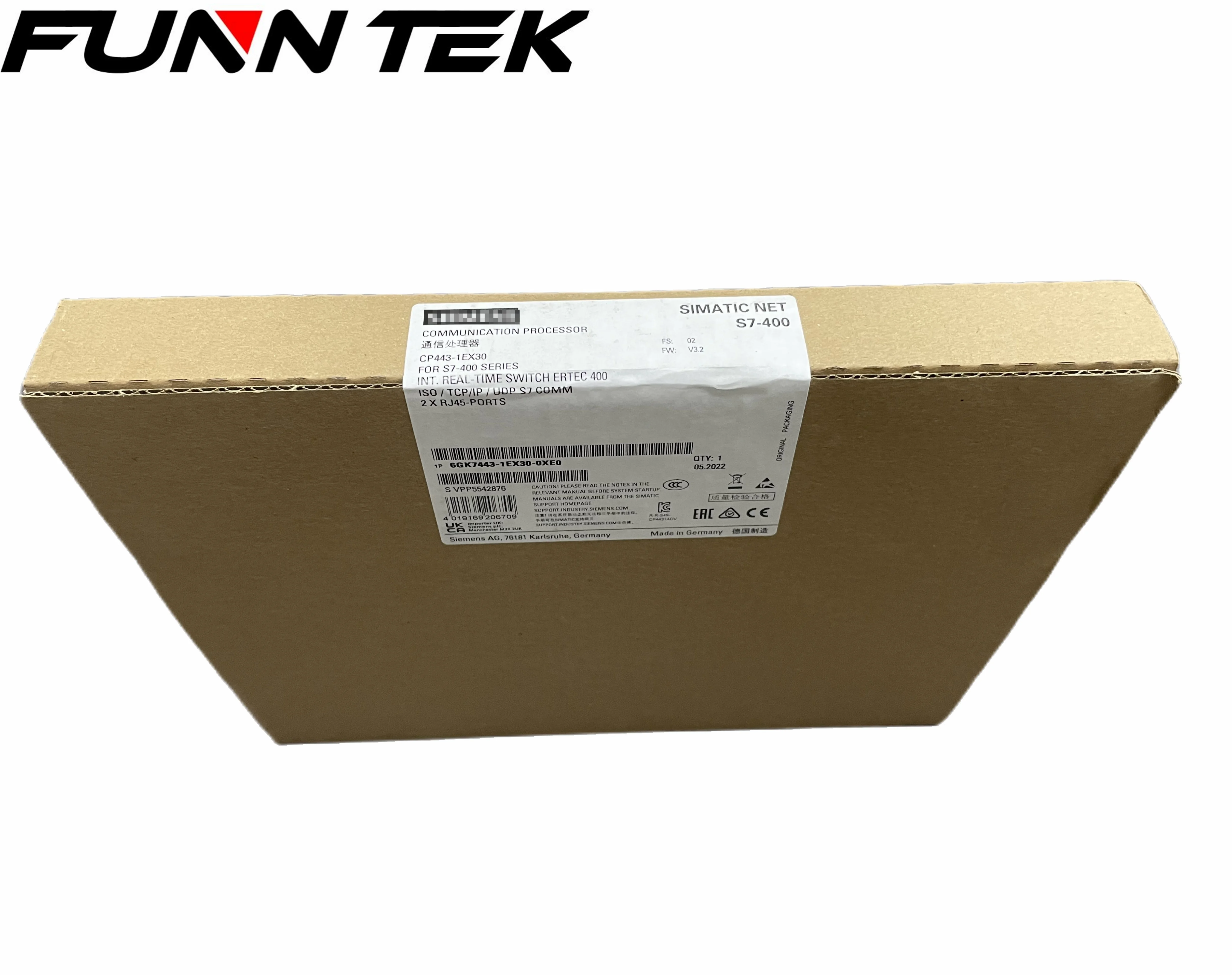 SIEMENS SIMATIC S7-400 Communications processor CP 443-1 6GK7443-1EX30-0XE0