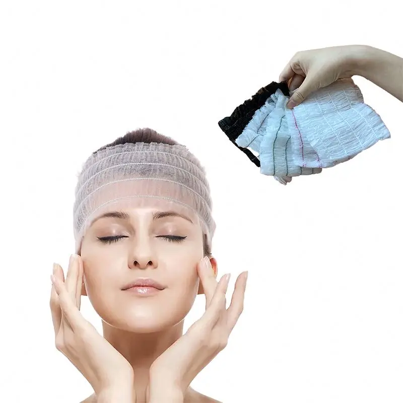 Travel Kit Disposable Headband Custom Printed Logo Headband Elastic Head Band For Ladies