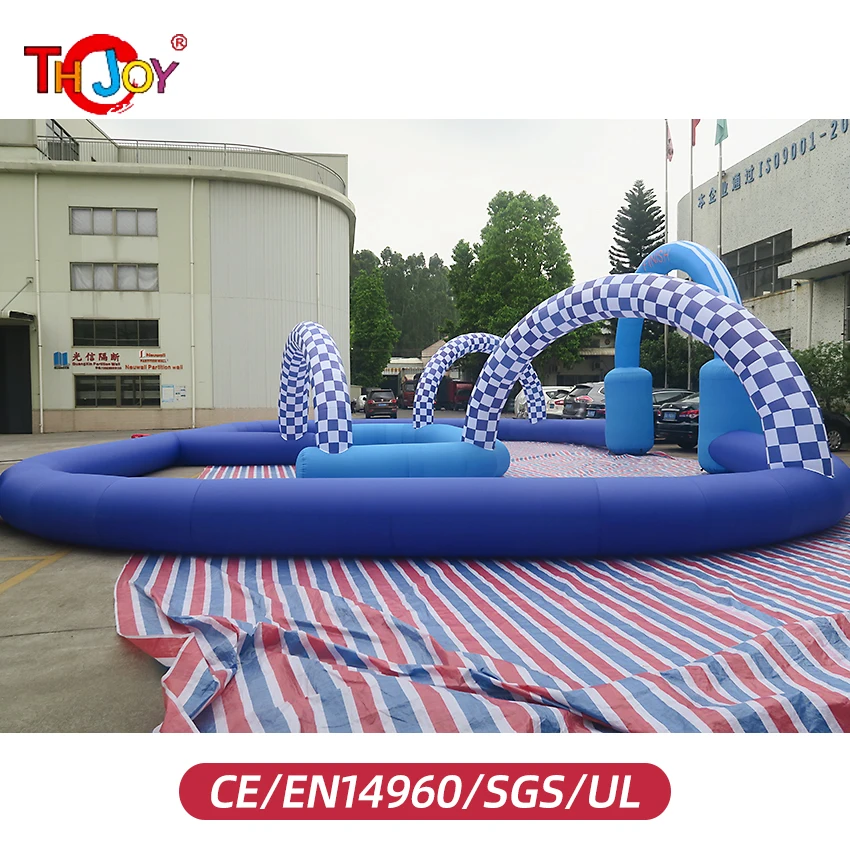 Exciting 20x10m Inflatable ATV GoKart Air Racing Track for Thrilling Races and Events