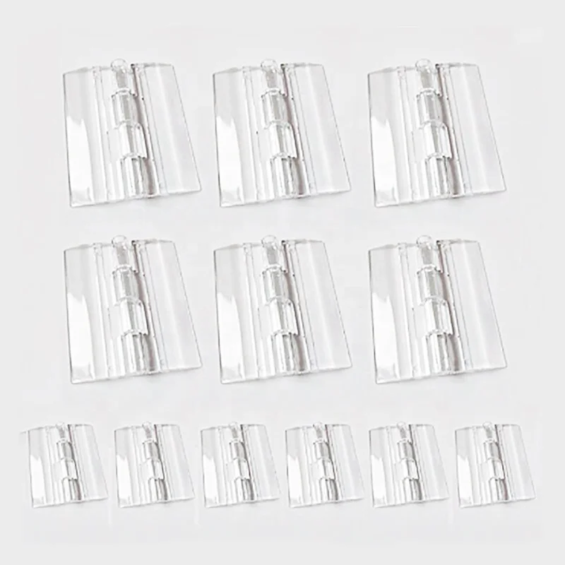 Hoone Transparent Acrylic Material Flexible Piano Door Hinge For Display Cabinet Hinge