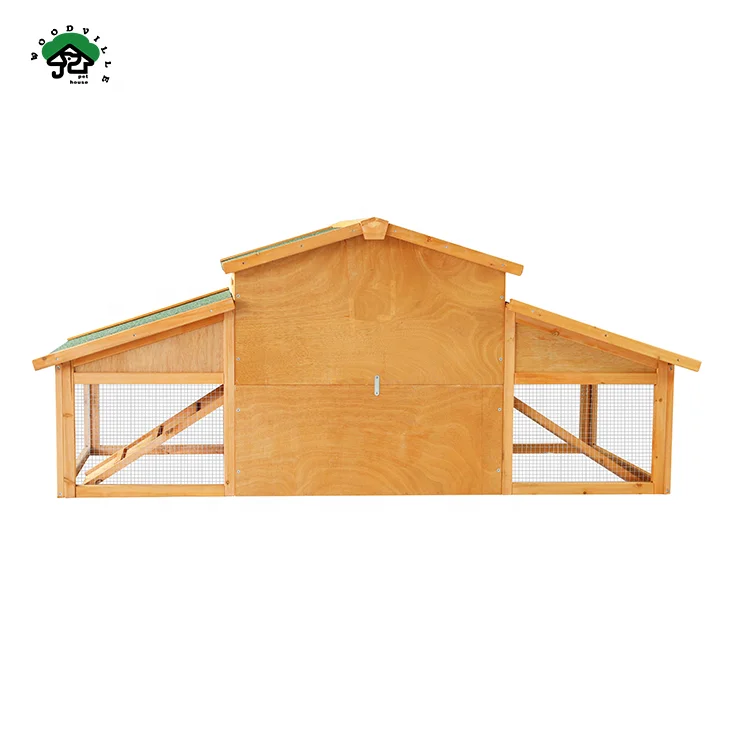 Wooden Rabbit House Rabbit Hutch Indoor Outdoor Wooden Industrial Large Rabbits Cage