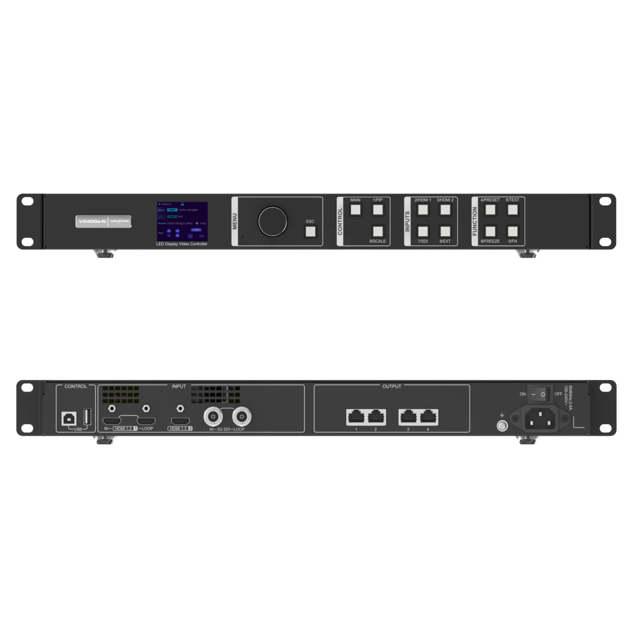Полноцветный светодиодный контроллер Novastar Vx400s-n моноблок для сценического экрана видеопроцессор агентство