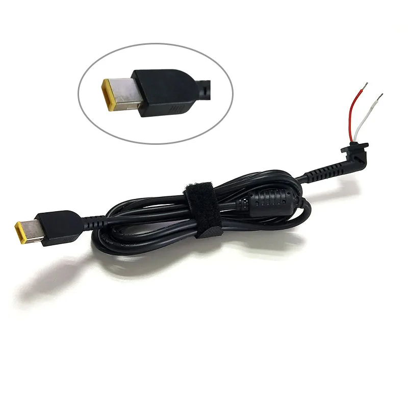 1.2m DC Power Cable USB Square For Lenovo Laptop Adapter Charger Cable