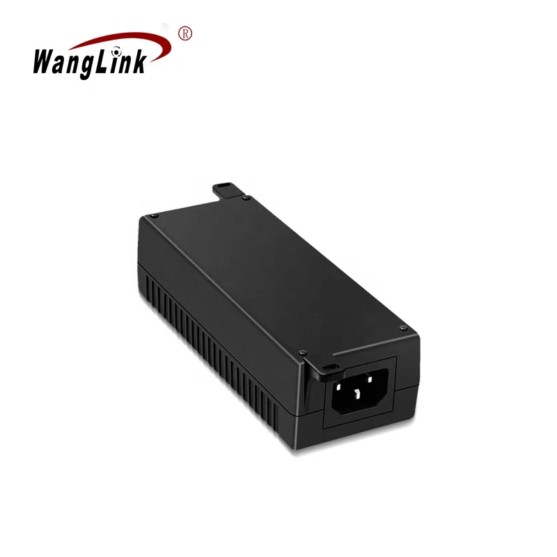 PoE Injector Adapter, PoE+ Injector 30W 10/100/1000Mbps IEEE 802.3af/at Compliant, Up to 100 Meters