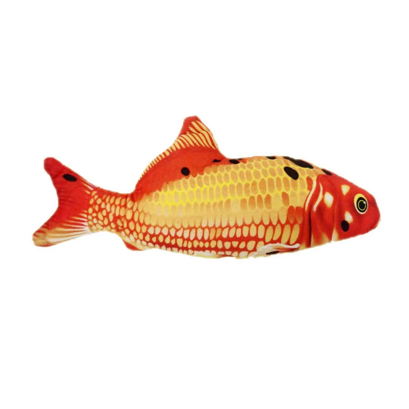 Joyfamily Floppy Fish Cat Toy Moving Fish Interactive Flopping Cat Kicker Fish Dancing Wiggle Catnip Toys For Cat