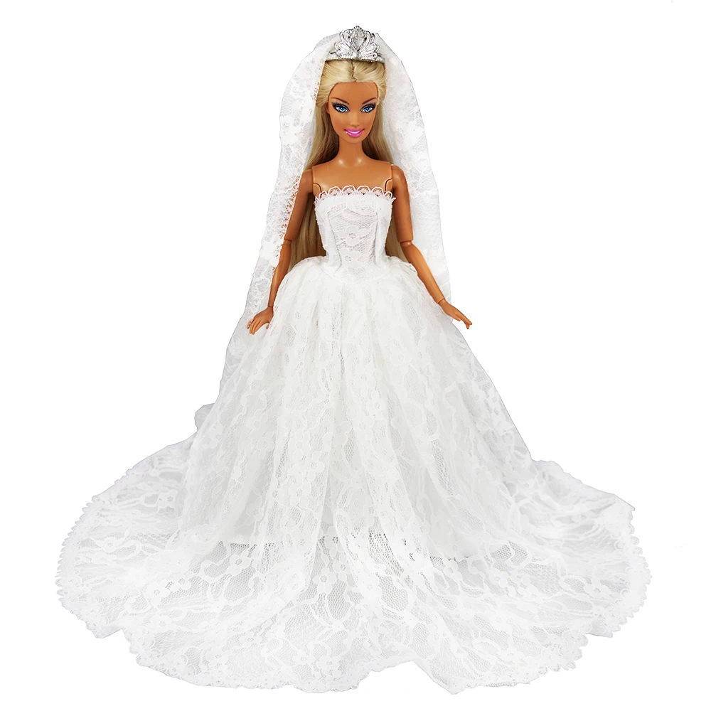 Fashion Handmade 2 Items/Doll Accessories Kids Toys Wedding Party Dresses For 11.5 inch Girl Doll Dressing Game DIY Present
