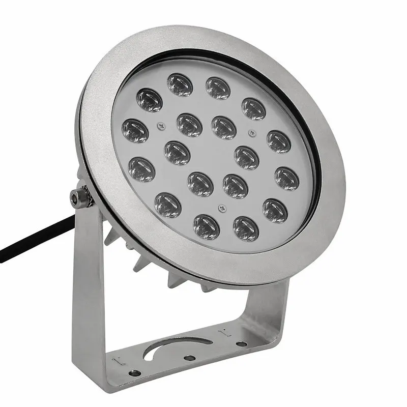 18*3W DMX RGB marine grade high lumens brightness IP68 led underwater light